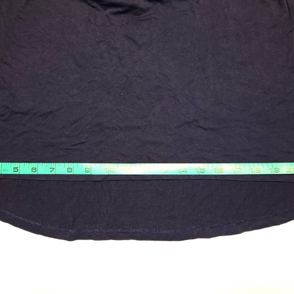 Lace Top Navy Blue Hi-Low Racer Back Dress - Picture 11 of 11